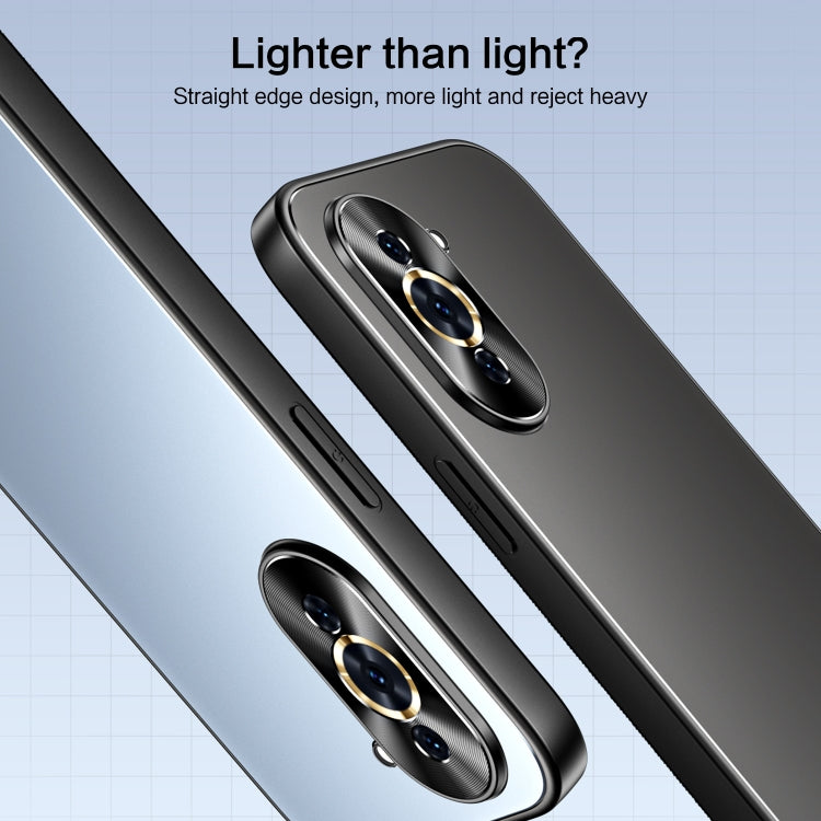 For Huawei nova 10 R-JUST RJ-61 Electroplating Frosted TPU + PC Phone Case with Holder(Silver) - Huawei Cases by R-JUST | Online Shopping South Africa | PMC TechLife | Buy Now Pay Later Mobicred