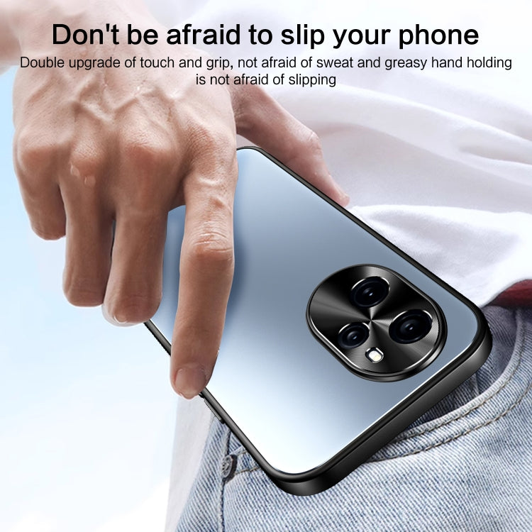 For Honor 100 Pro R-JUST RJ-61 Electroplating Frosted TPU + PC Phone Case(Grey) - Honor Cases by R-JUST | Online Shopping South Africa | PMC TechLife | Buy Now Pay Later Mobicred