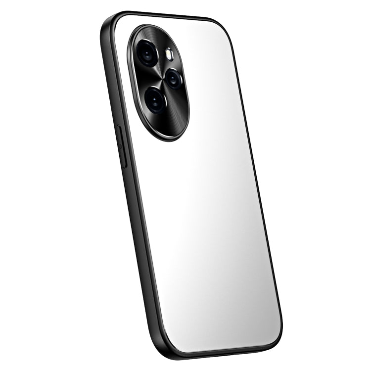 For Honor 100 Pro R-JUST RJ-61 Electroplating Frosted TPU + PC Phone Case(Silver) - Honor Cases by R-JUST | Online Shopping South Africa | PMC TechLife | Buy Now Pay Later Mobicred