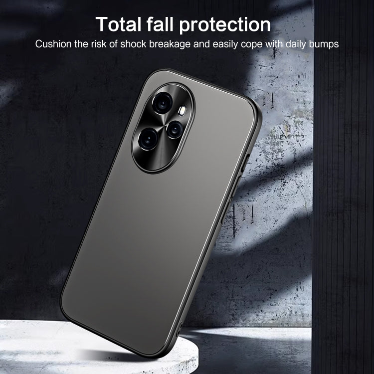 For Honor 100 Pro R-JUST RJ-61 Electroplating Frosted TPU + PC Phone Case(Blue) - Honor Cases by R-JUST | Online Shopping South Africa | PMC Jewellery