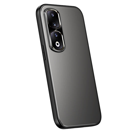 For Honor 90 R-JUST RJ-61 Electroplating Frosted TPU + PC Phone Case(Grey) - Honor Cases by R-JUST | Online Shopping South Africa | PMC Jewellery