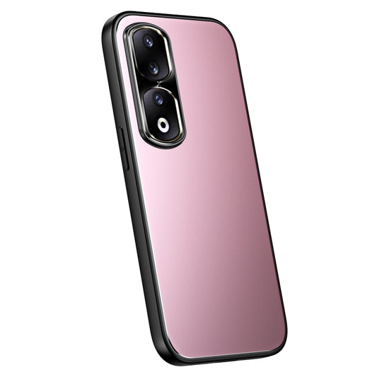 For Honor 90 Pro R-JUST RJ-61 Electroplating Frosted TPU + PC Phone Case(Pink) - Honor Cases by R-JUST | Online Shopping South Africa | PMC Jewellery