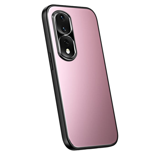 For Honor 80 R-JUST RJ-61 Electroplating Frosted TPU + PC Phone Case(Pink) - Honor Cases by R-JUST | Online Shopping South Africa | PMC Jewellery