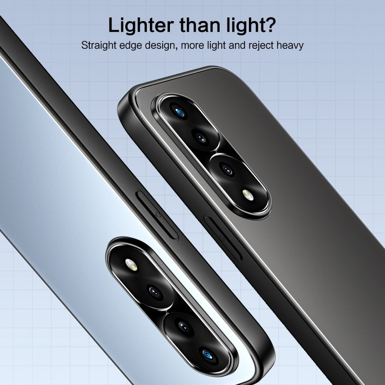 For Honor 70 Pro R-JUST RJ-61 Electroplating Frosted TPU + PC Phone Case(Silver) - Honor Cases by R-JUST | Online Shopping South Africa | PMC TechLife | Buy Now Pay Later Mobicred