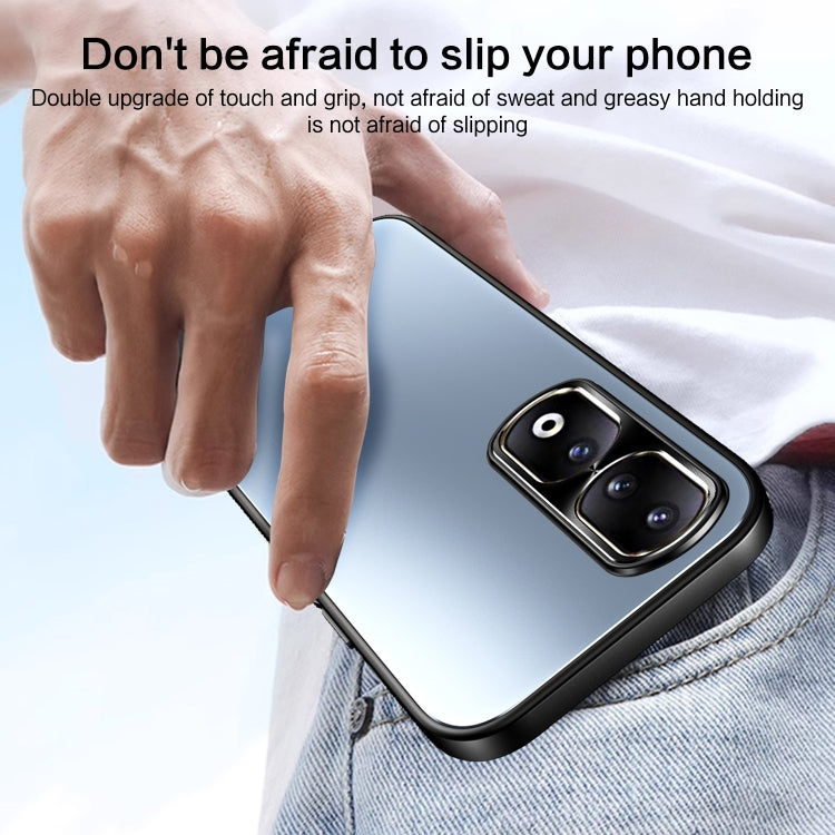 For Honor 90 Pro R-JUST RJ-61 Electroplating Frosted TPU + PC Phone Case with Holder(Silver) - Honor Cases by R-JUST | Online Shopping South Africa | PMC TechLife | Buy Now Pay Later Mobicred