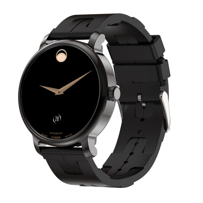 LEMFO LF35 1.43 inch AMOLED Round Screen Silicone Strap Smart Watch Supports Blood Oxygen Detection(Black) - Smart Watches by LEMFO | Online Shopping South Africa | PMC Jewellery | Buy Now Pay Later Mobicred