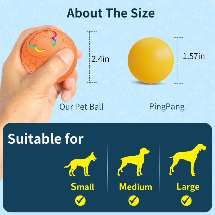 O5 Smart Pet Cat Toy Ball Luminous Yo-Yo Diameter 2.4 inches Standalone Version(Pink) - Rubber Silicone Toys by PMC Jewellery | Online Shopping South Africa | PMC Jewellery