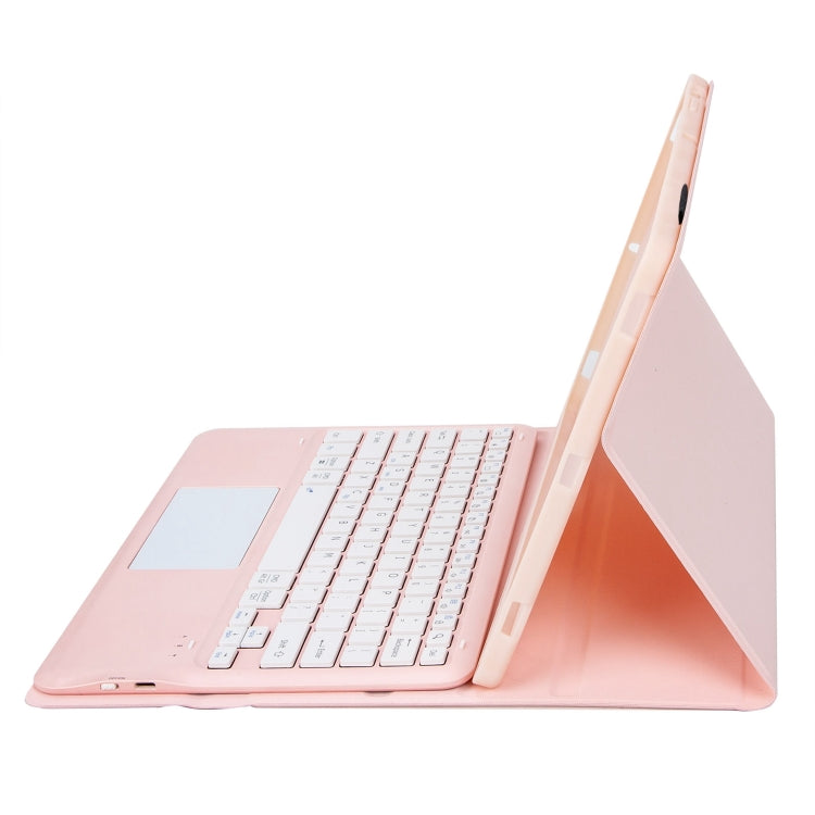 For Xiaomi Pad 6S Pro 12.4 Lambskin Texture Detachable Bluetooth Keyboard Leather Case with Touchpad(Pink) - Others Keyboard by PMC TechLife | Online Shopping South Africa | PMC TechLife