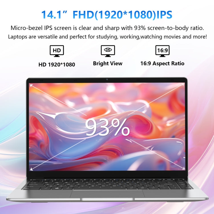 GXMO F141S 14.1 inch Laptop, 8GB+256GB, Windows 11 Intel Celeron J4125 Quad Core(Silver) - Others by GXMO | Online Shopping South Africa | PMC Jewellery | Buy Now Pay Later Mobicred