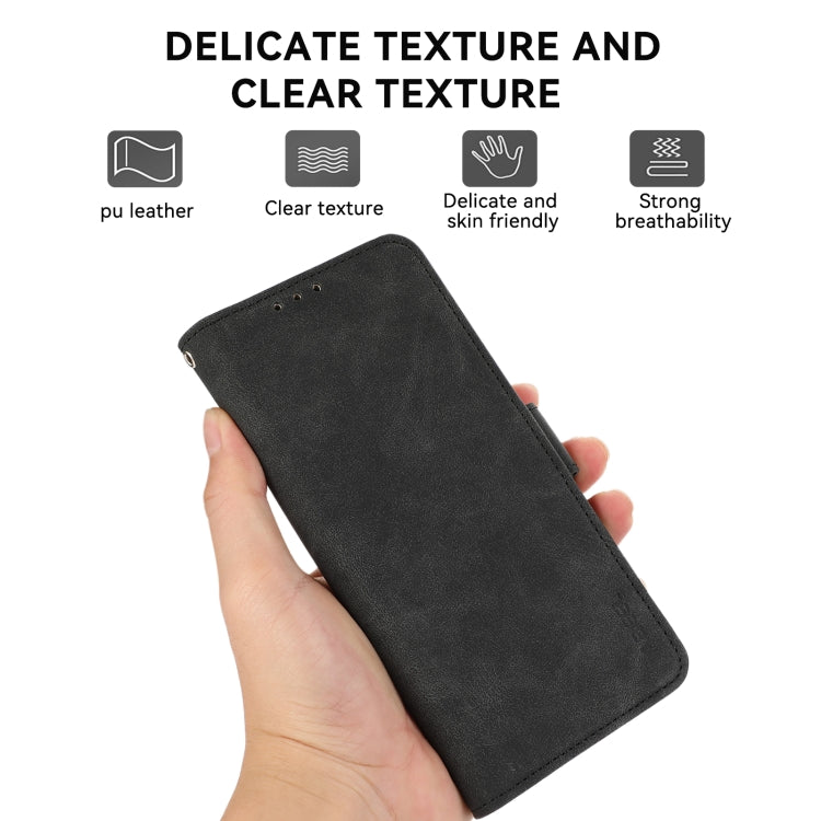 For iPhone 16 Pro ABEEL Frosted Magnetic RFID Leather Phone Case(Black) - iPhone 16 Pro Cases by PMC TechLife | Online Shopping South Africa | PMC TechLife | Buy Now Pay Later Mobicred