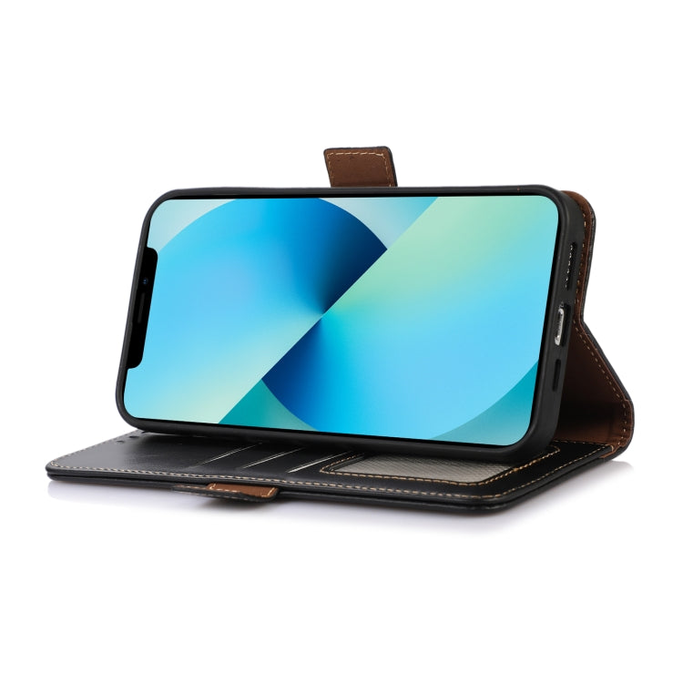 For Google Pixel 9 Pro Crazy Horse Top Layer Cowhide Leather Phone Case(Black) - Google Cases by PMC TechLife | Online Shopping South Africa | PMC TechLife | Buy Now Pay Later Mobicred