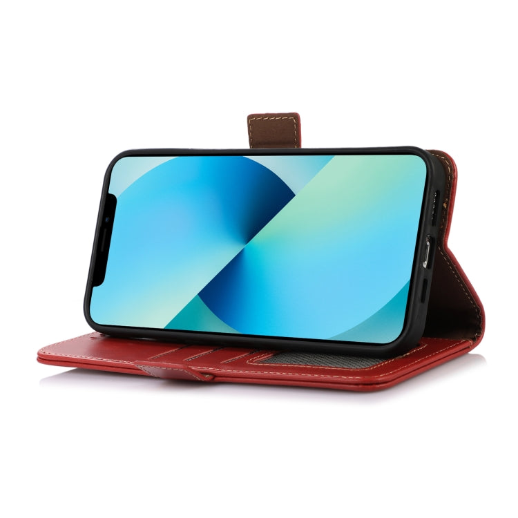 For Google Pixel 9 Pro Crazy Horse Top Layer Cowhide Leather Phone Case(Red) - Google Cases by PMC TechLife | Online Shopping South Africa | PMC TechLife | Buy Now Pay Later Mobicred