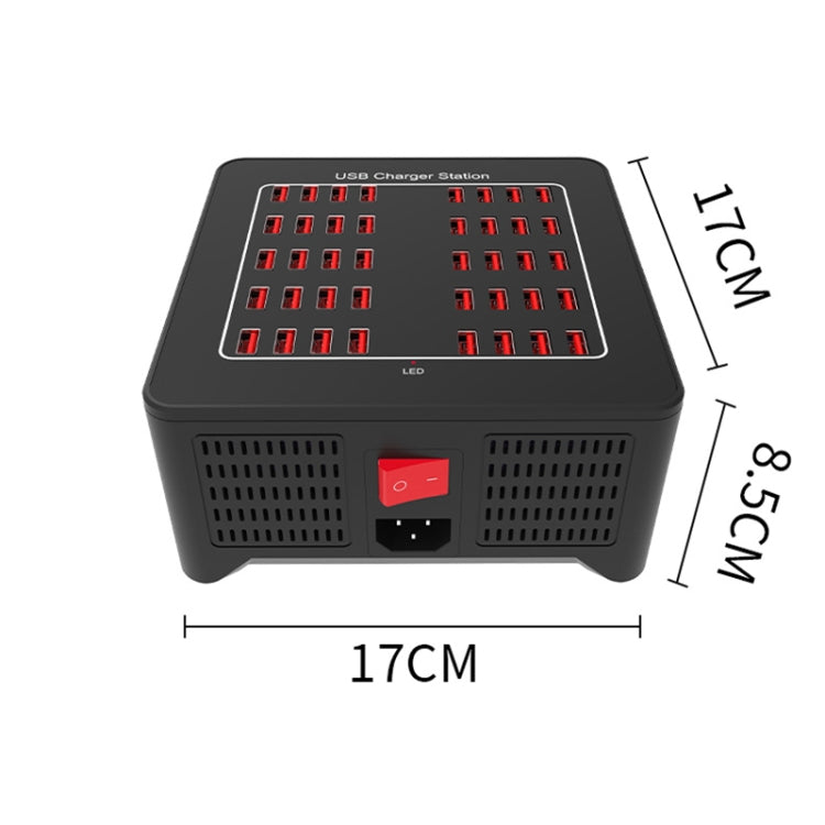 YFY-A76 200W 40 Ports USB Smart Charging Station(US Plug) - Multifunction Charger by PMC Jewellery | Online Shopping South Africa | PMC Jewellery | Buy Now Pay Later Mobicred