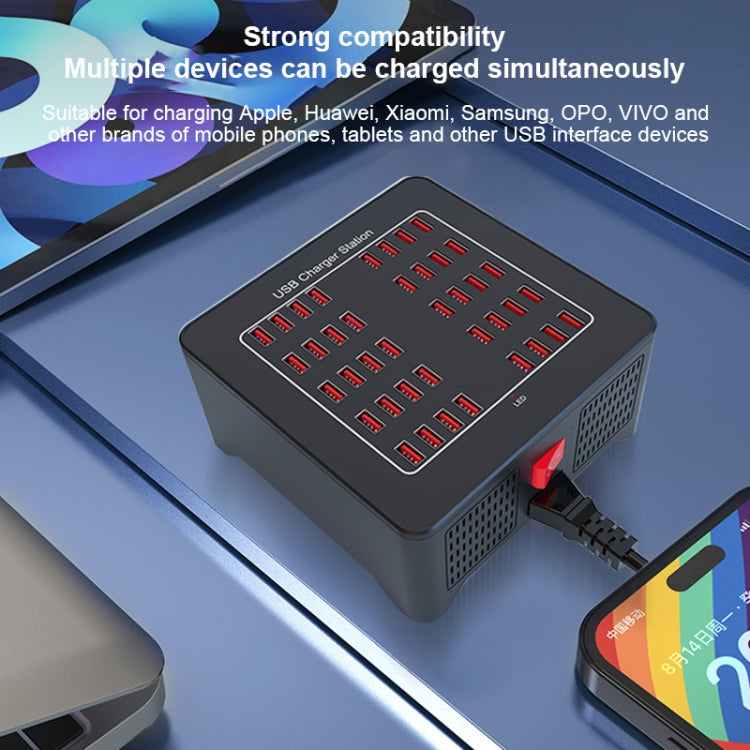 YFY-A76 200W 40 Ports USB Smart Charging Station(US Plug) - Multifunction Charger by PMC Jewellery | Online Shopping South Africa | PMC Jewellery | Buy Now Pay Later Mobicred