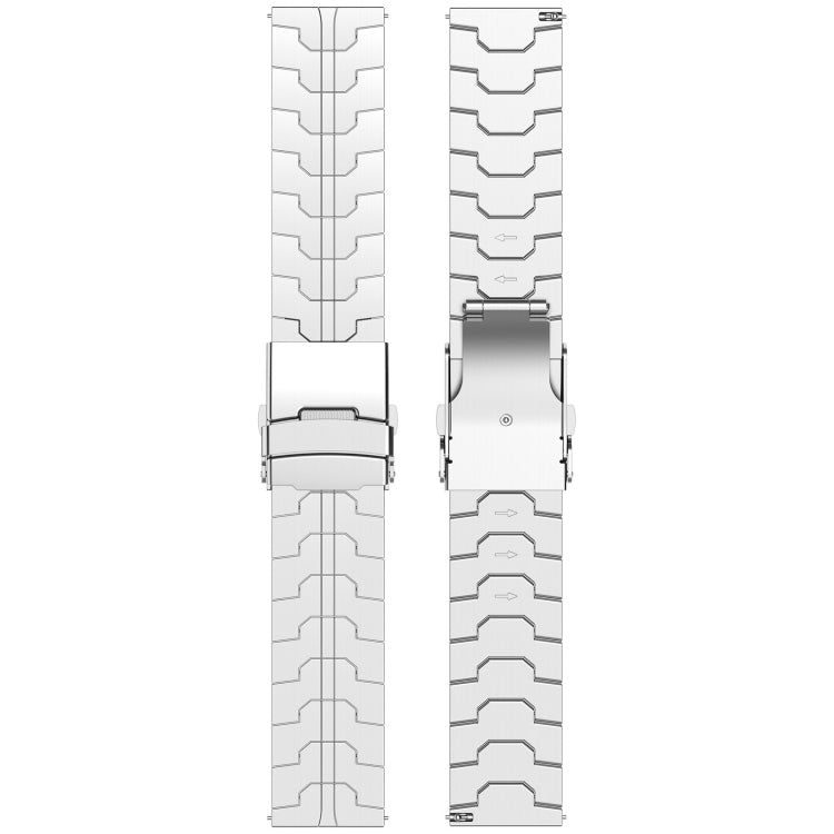 22mm Titanium Metal Watch Band(Silver) - 22mm Bands by PMC TechLife | Online Shopping South Africa | PMC TechLife