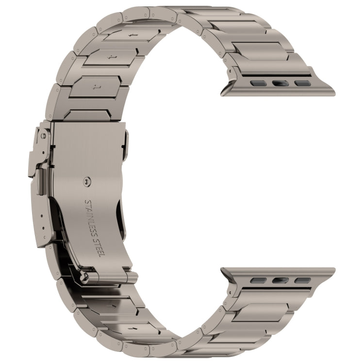 For Apple Watch SE 40mm I-Shaped Titanium Metal Watch Band(Titanium) - Watch Bands by PMC TechLife | Online Shopping South Africa | PMC TechLife