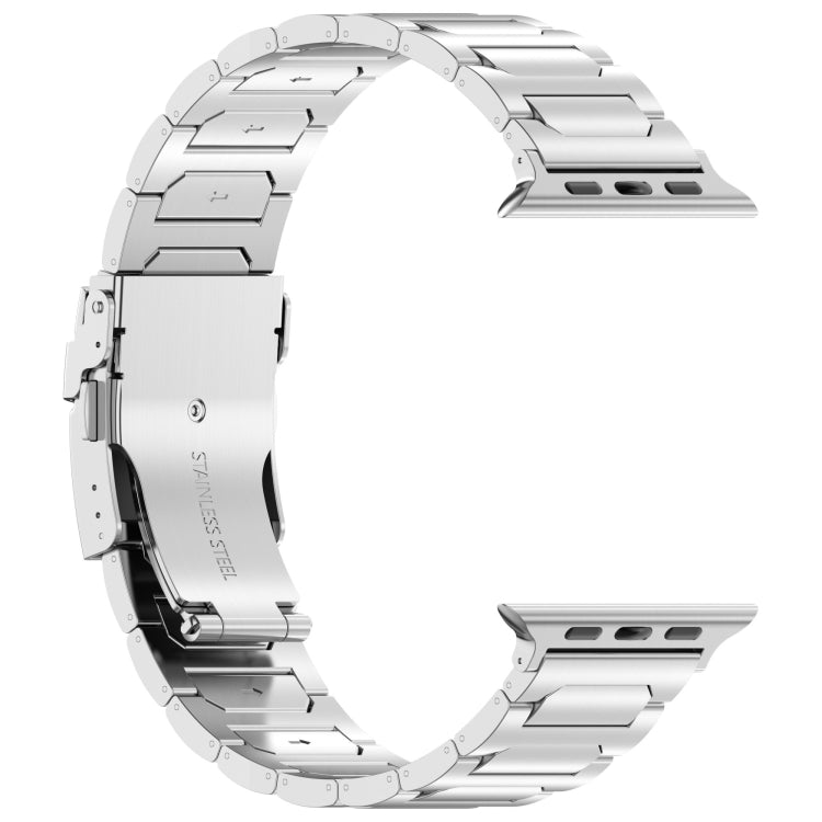 For Apple Watch Series 2 42mm I-Shaped Titanium Metal Watch Band(Silver) - Watch Bands by PMC TechLife | Online Shopping South Africa | PMC TechLife