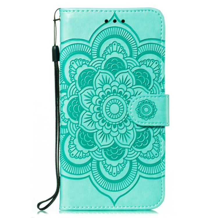 For Google Pixel 9 Pro Sun Mandala Embossing Pattern Phone Leather Case(Green) - Google Cases by PMC Jewellery | Online Shopping South Africa | PMC Jewellery | Buy Now Pay Later Mobicred