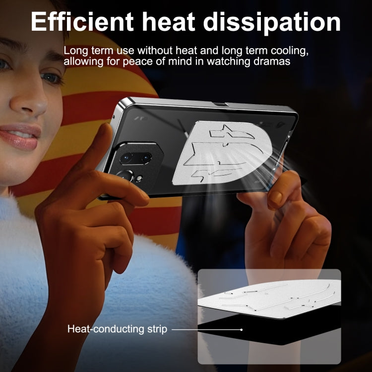 For ASUS ROG Phone 9 / 9 Pro Metal Cooling Phone Case(Black) - ASUS Cases by PMC TechLife | Online Shopping South Africa | PMC TechLife | Buy Now Pay Later Mobicred