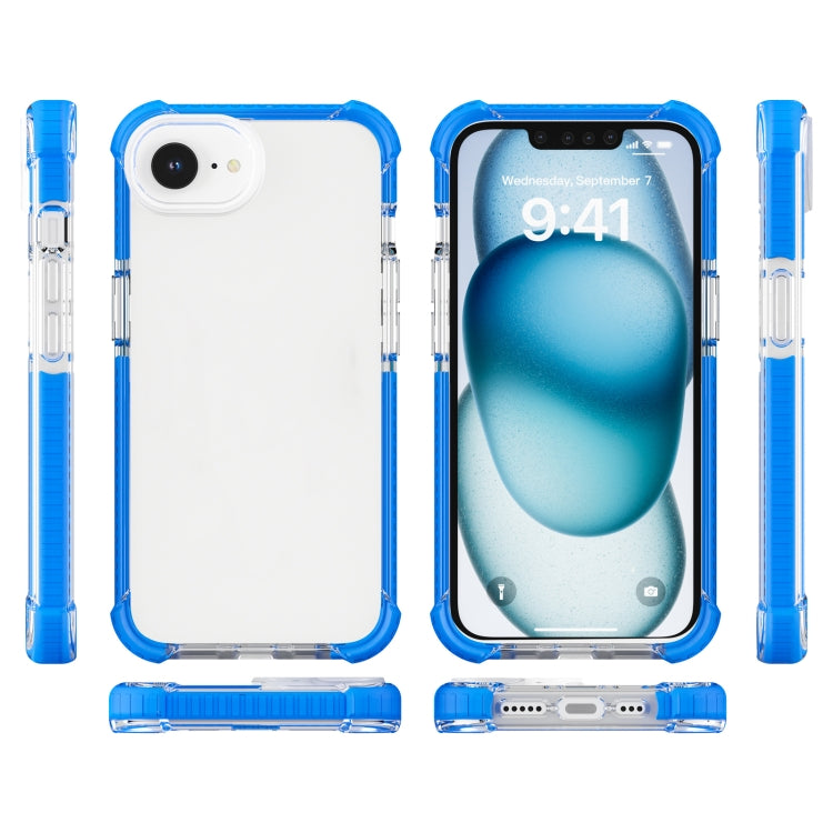 For iPhone SE 2024 Acrylic Full Coverage Shockproof Phone Case(Blue) - More iPhone Cases by PMC Jewellery | Online Shopping South Africa | PMC Jewellery | Buy Now Pay Later Mobicred