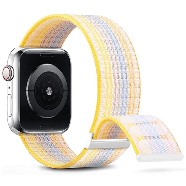 For Apple Watch Series 7 45mm Dual Hook and Loop Nylon Watch Band(Colorful Starlight) - Watch Bands by PMC TechLife | Online Shopping South Africa | PMC TechLife
