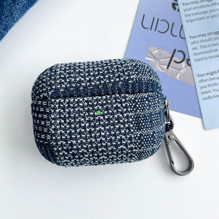 For AirPods 3 Stitching Denim Cloth Bluetooth Earphone Protective Case(Rhombus) - For AirPods 3 by PMC Jewellery | Online Shopping South Africa | PMC Jewellery | Buy Now Pay Later Mobicred