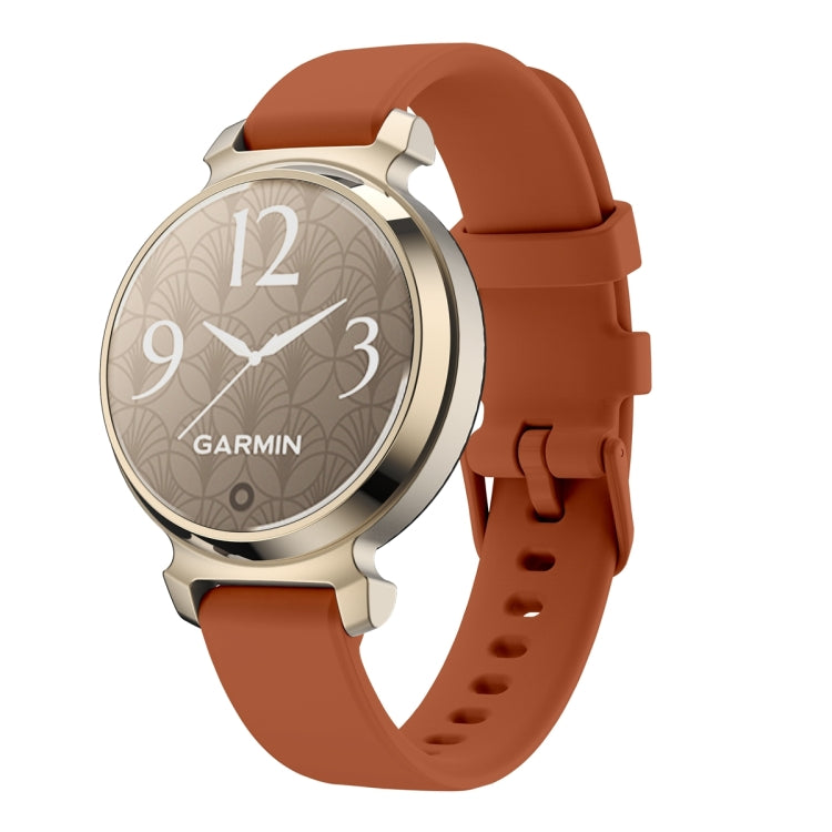 For Garmin Lily 2 Silicone Watch Band Wristband(Mocha Brown) - Watch Bands by PMC TechLife | Online Shopping South Africa | PMC TechLife | Buy Now Pay Later Mobicred