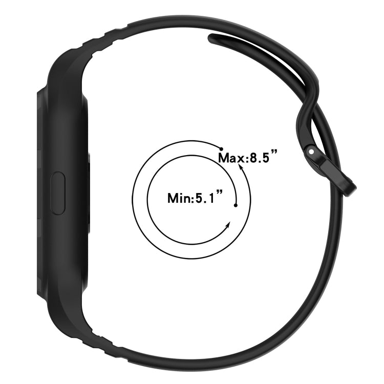 For Xiaomi Mi Band 8 Pro Solid Color Integrated TPU Watch Band(White) - Watch Bands by PMC TechLife | Online Shopping South Africa | PMC TechLife