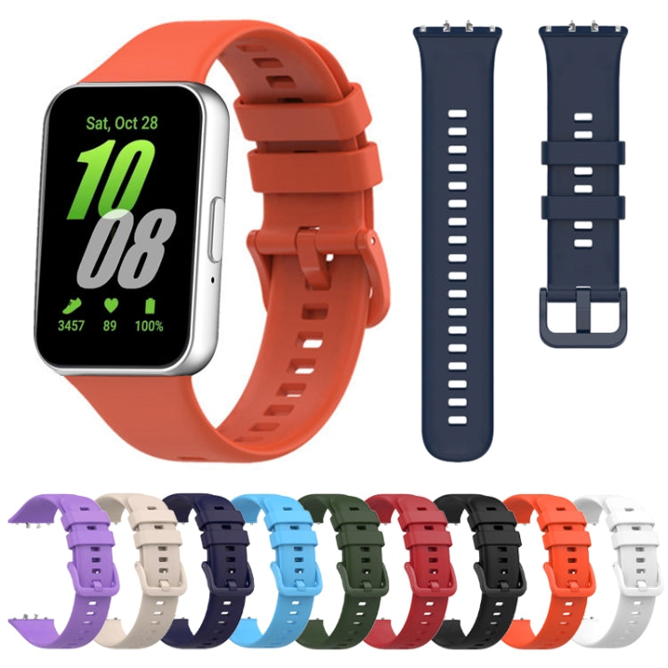 For Samsung Galaxy Fit 3 Solid Color Buckle Silicone Watch Band(Starlight) - Watch Bands by PMC Jewellery | Online Shopping South Africa | PMC Jewellery