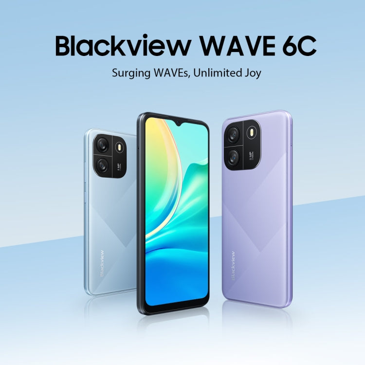 [HK Warehouse] Blackview WAVE 6C, 2GB+32GB, 6.5 inch Android 13 Unisoc SC9863A Octa Core up to 1.6GHz, Network: 4G, OTG(Black) - Blackview by Blackview | Online Shopping South Africa | PMC Jewellery