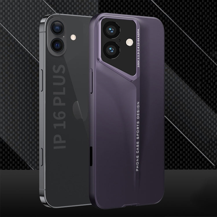 For iPhone 16 GKK Blade Ultra-thin Full Coverage Phone Case(Purple) - iPhone 16 Cases by GKK | Online Shopping South Africa | PMC Jewellery | Buy Now Pay Later Mobicred