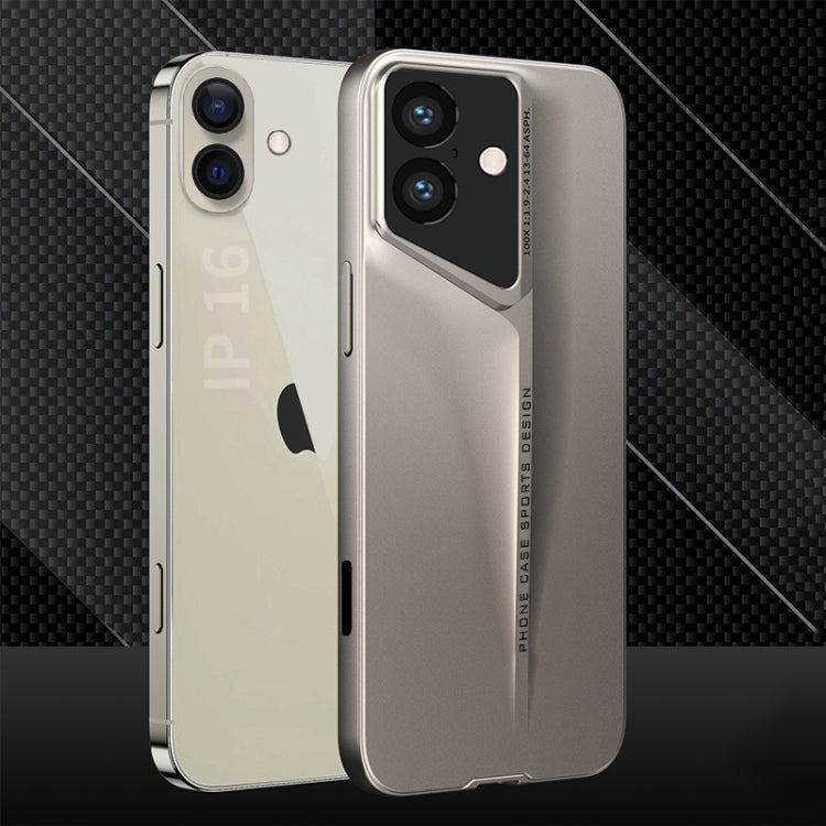 For iPhone 16 Plus GKK Blade Ultra-thin Full Coverage Phone Case(Gold) - iPhone 16 Plus Cases by GKK | Online Shopping South Africa | PMC TechLife | Buy Now Pay Later Mobicred