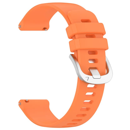 For Xiaomi Watch 2 Liquid Glossy Silver Buckle Silicone Watch Band(Orange) - Watch Bands by PMC Jewellery | Online Shopping South Africa | PMC Jewellery