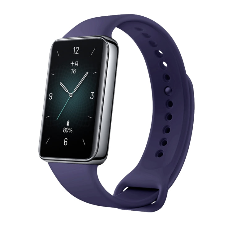 For Honor Band 9 Solid Color Silicone Watch Band(Dark Blue) - Watch Bands by PMC TechLife | Online Shopping South Africa | PMC TechLife