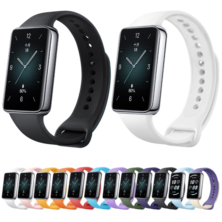 For Honor Band 9 Solid Color Silicone Watch Band(Orange) - free shipping - PMC TechLife - Order now!