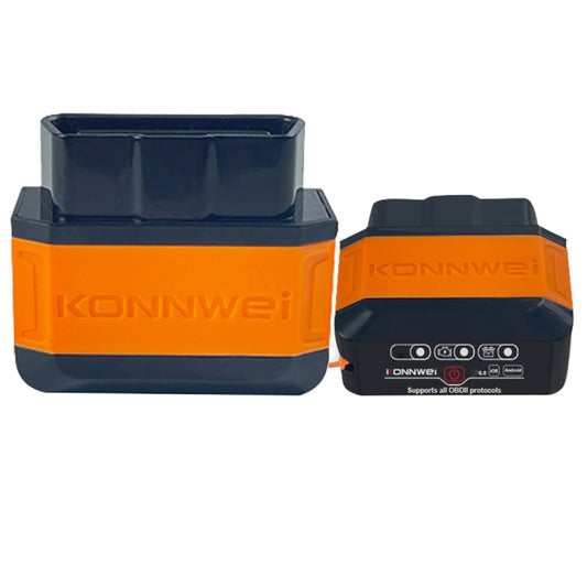 KONNWEI KW906 Bluetooth 5.0 Car OBD2 Scanner Support Android & iOS(Black Orange) - Code Readers & Scan Tools by KONNWEI | Online Shopping South Africa | PMC Jewellery | Buy Now Pay Later Mobicred