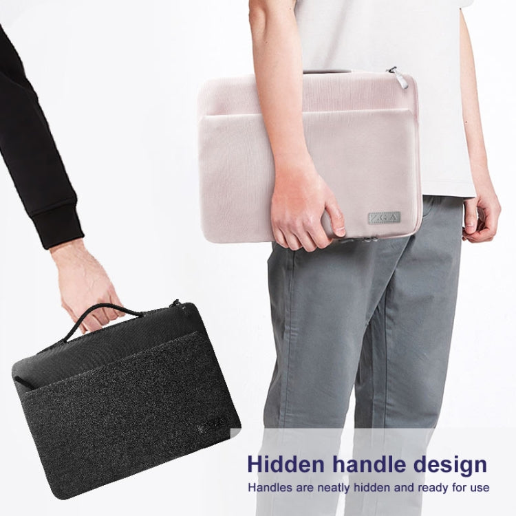 ZGA BG-01 Waterproof Laptop Handbag, Size:14 inch(Grey) - 14.1 inch by ZGA | Online Shopping South Africa | PMC Jewellery | Buy Now Pay Later Mobicred