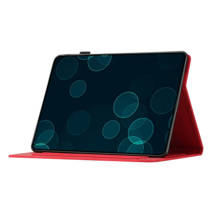 For iPad Pro 11 2024 Coconut Tree Embossed Smart Leather Tablet Case(Red) - iPad Pro 11 2024 Cases by PMC Jewellery | Online Shopping South Africa | PMC Jewellery | Buy Now Pay Later Mobicred