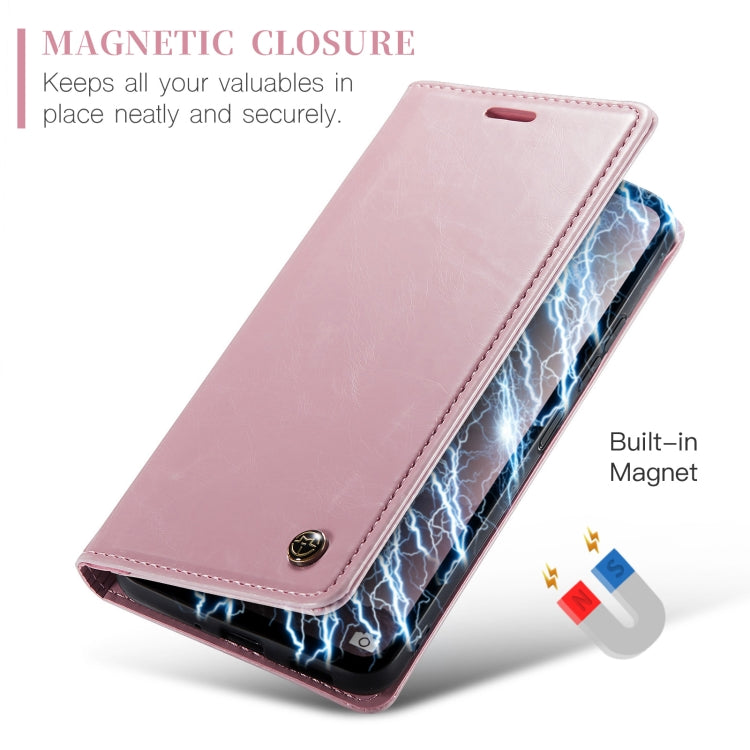 For Xiaomi Redmi 13C CaseMe 003 Crazy Horse Texture Flip Leather Phone Case(Pink) - Xiaomi Cases by CaseMe | Online Shopping South Africa | PMC Jewellery | Buy Now Pay Later Mobicred