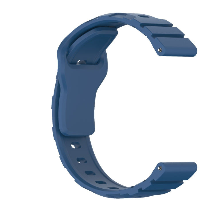 22mm Armor Silicone Watch Band(Dark Blue) - 22mm Bands by PMC Jewellery | Online Shopping South Africa | PMC Jewellery