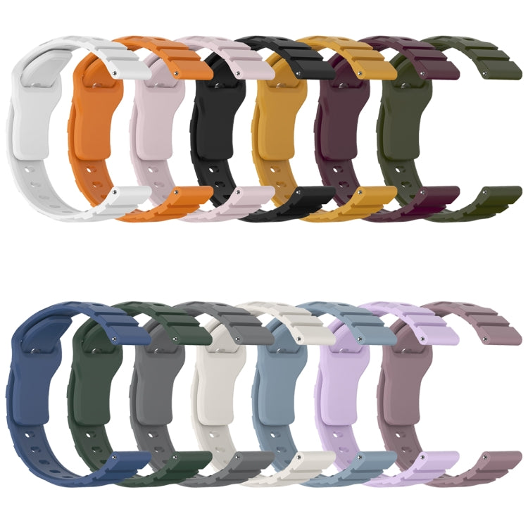 22mm Armor Silicone Watch Band(Yellow) - 22mm Bands by PMC TechLife | Online Shopping South Africa | PMC TechLife