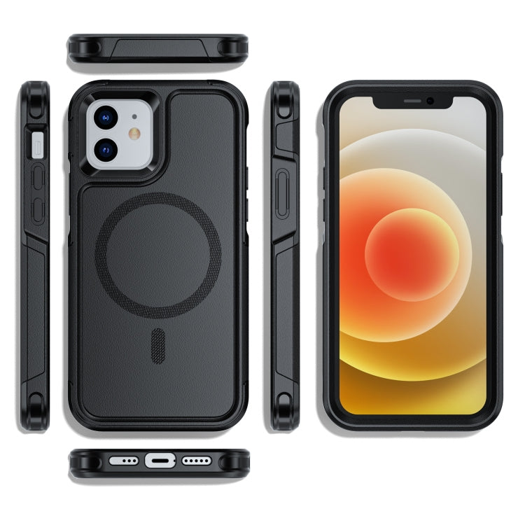 For iPhone 12 / 12 Pro RedPepper Armor Magsafe PC Hybrid TPU Phone Case(Black) - free shipping - PMc TechLife - Order now!