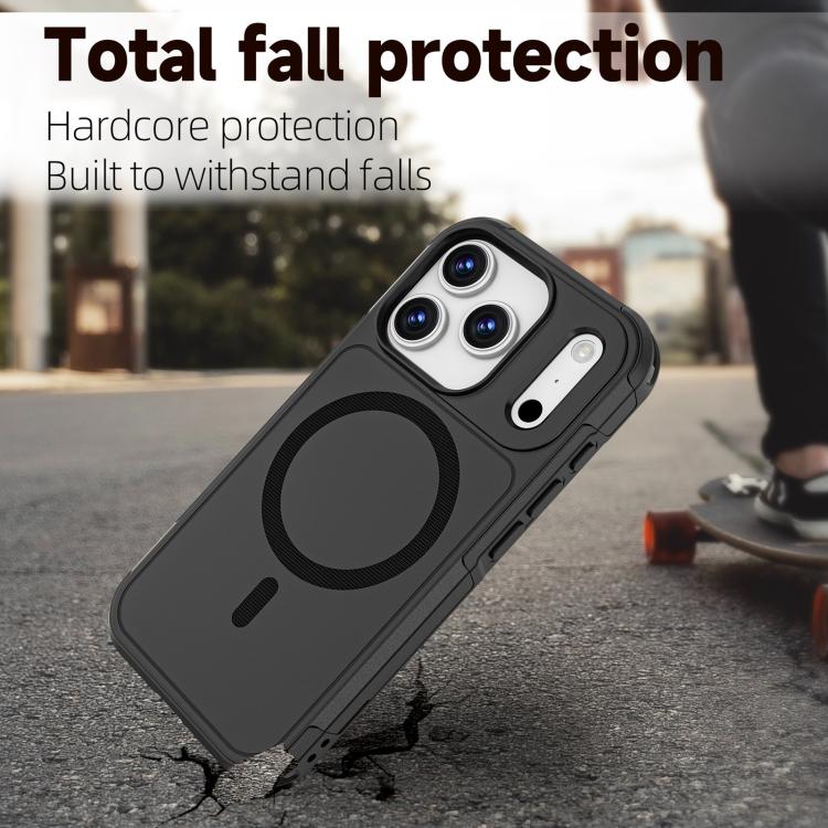 For iPhone 17 Pro RedPepper Armor Magsafe PC Hybrid TPU Phone Case(Black) - iPhone 17 Pro Cases by RedPepper | Online Shopping South Africa | PMC TechLife | Buy Now Pay Later Mobicred