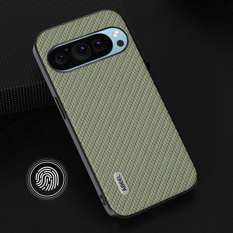 For Google Pixel 9 ABEEL Carbon Fiber Texture Protective Phone Case(Green) - Google Cases by PMC Jewellery | Online Shopping South Africa | PMC Jewellery | Buy Now Pay Later Mobicred