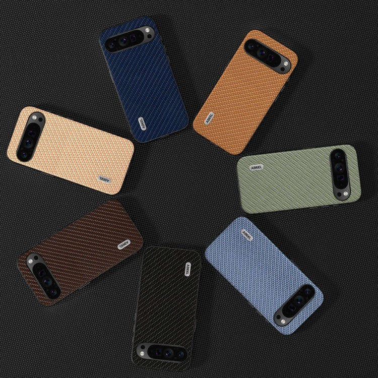 For Google Pixel 9 Pro ABEEL Carbon Fiber Texture Protective Phone Case(Green) - Google Cases by PMC TechLife | Online Shopping South Africa | PMC TechLife | Buy Now Pay Later Mobicred