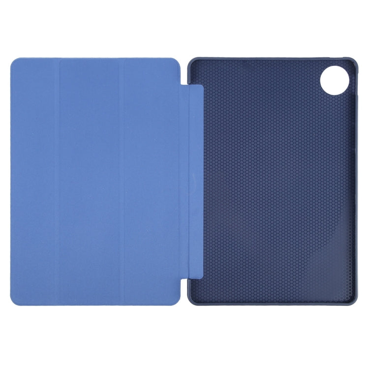 For Huawei MatePad Pro 11 2022/2024 Tri-fold Silicone Leather Tablet Case(Dark Blue) - Huawei by PMC Jewellery | Online Shopping South Africa | PMC Jewellery | Buy Now Pay Later Mobicred