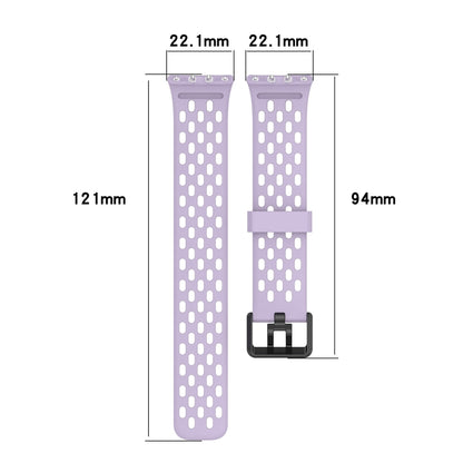 For Samsung Galaxy Fit 3 Hole Style Dual Buckle Silicone Watch Band(Light Grey) - Watch Bands by PMC Jewellery | Online Shopping South Africa | PMC Jewellery