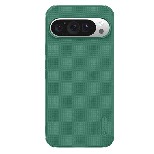 For Google Pixel 9 Pro NILLKIN Frosted Shield Pro Magnetic Phone Case(Green) - Google Cases by NILLKIN | Online Shopping South Africa | PMC Jewellery | Buy Now Pay Later Mobicred