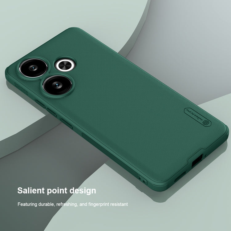 For Xiaomi Redmi Turbo 3 NILLKIN Frosted Shield Pro PC + TPU Phone Case(Green) - Xiaomi Cases by NILLKIN | Online Shopping South Africa | PMC Jewellery