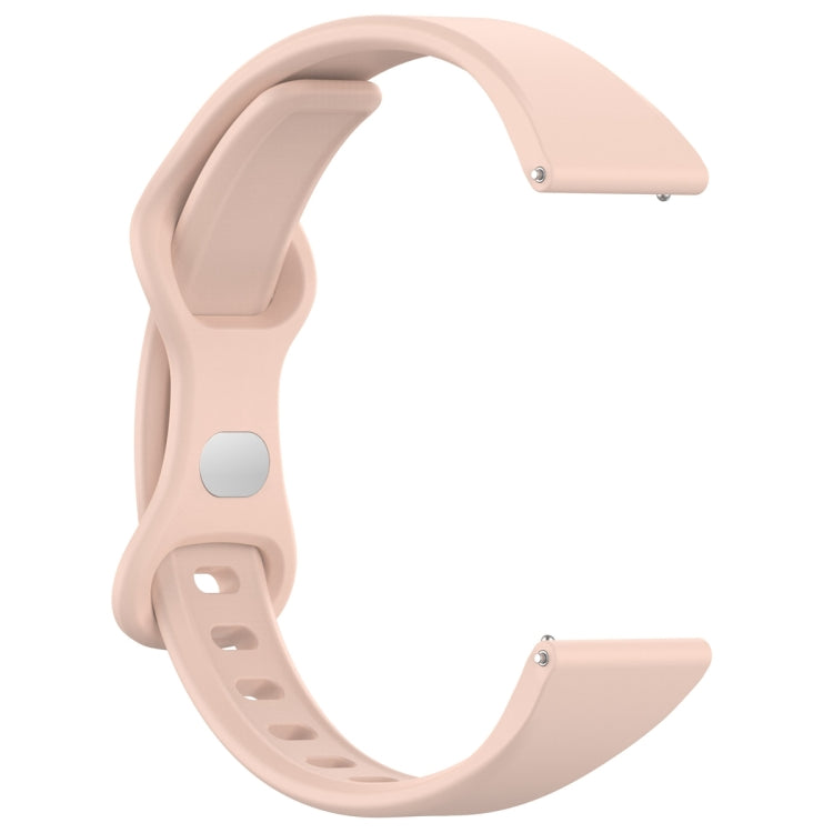 20mm Slim Reverse Buckle Silicone Watch Band(Flesh Pink) - 20mm Bands by PMC TechLife | Online Shopping South Africa | PMC TechLife